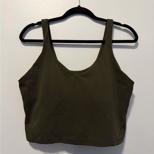 Lululemon Athletica Dark Olive Align Tank